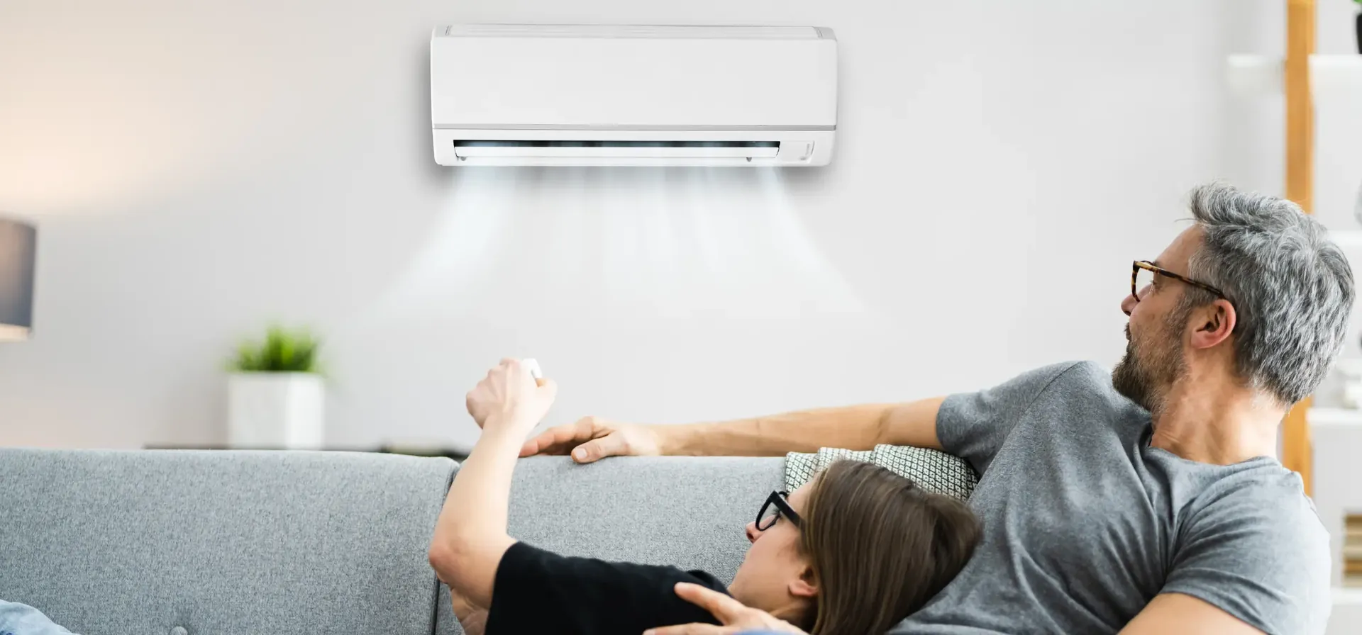Air conditioning in a living room