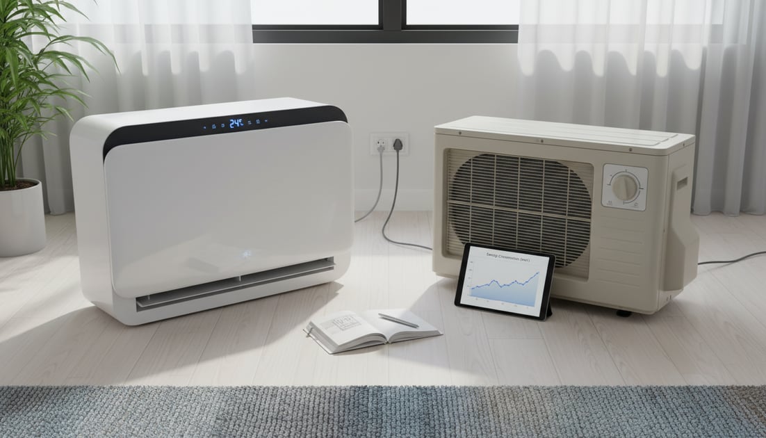 Diagram showing inverter vs traditional AC comparison