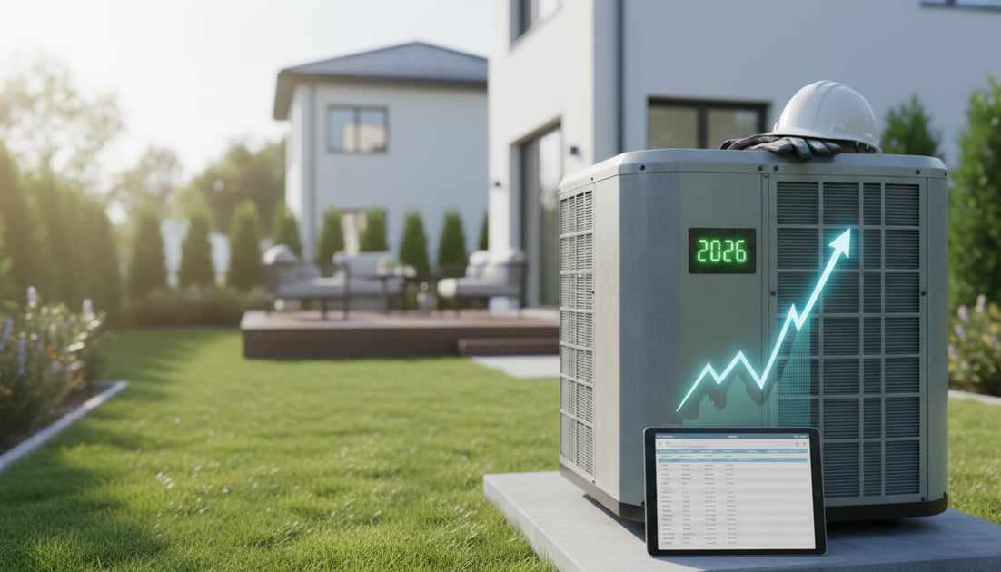 Chart showing HVAC cost trends 2026