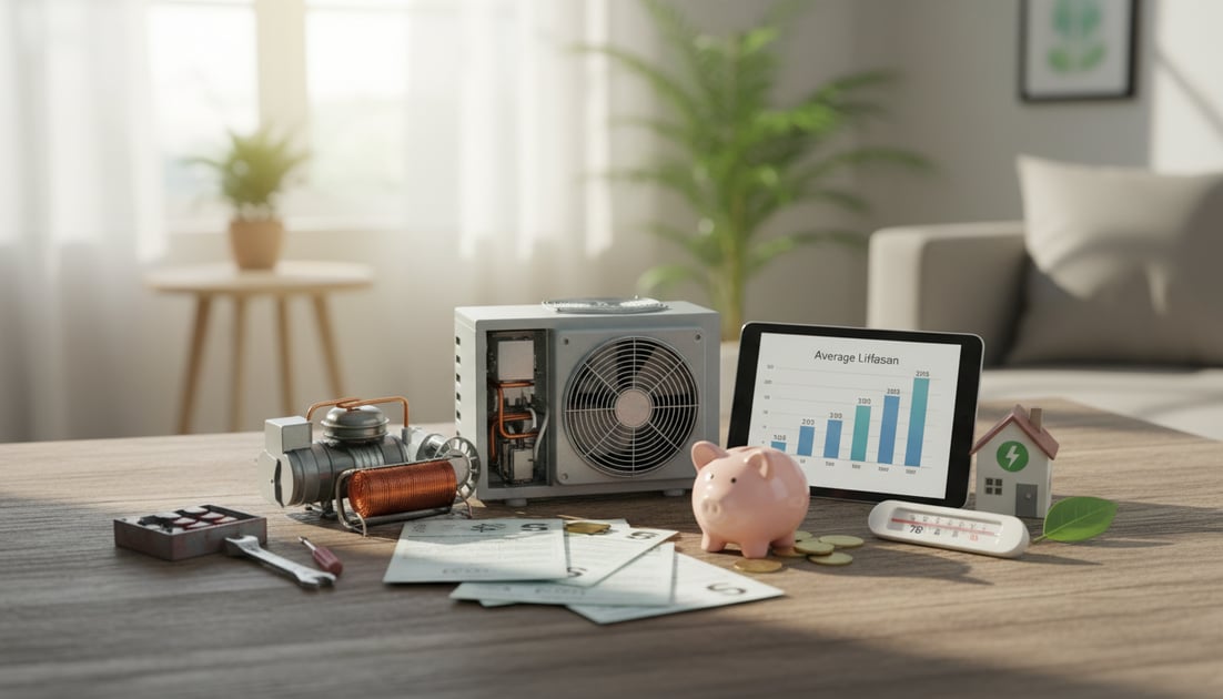 Infographic showing AC cost factors