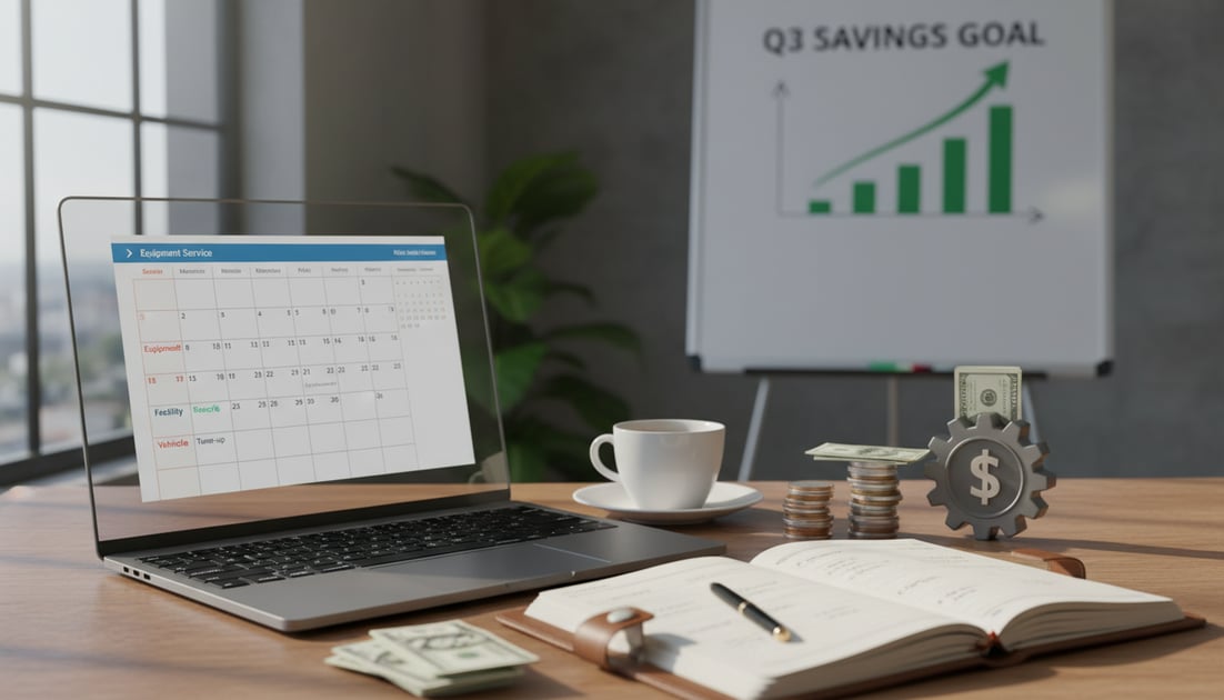 Infographic showing maintenance scheduling saves money