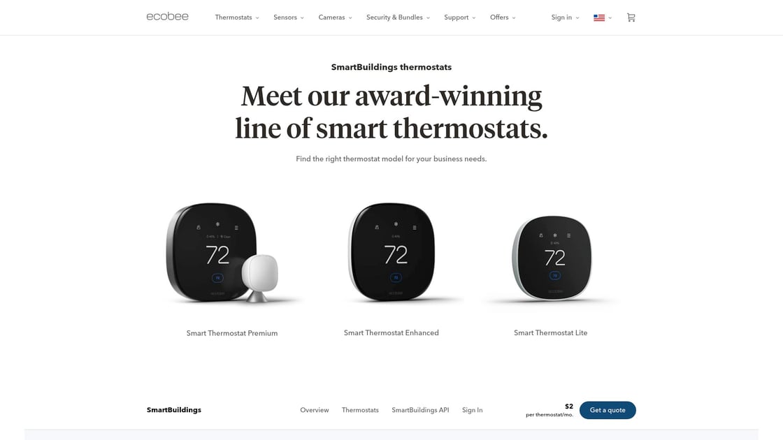Smart thermostat control system