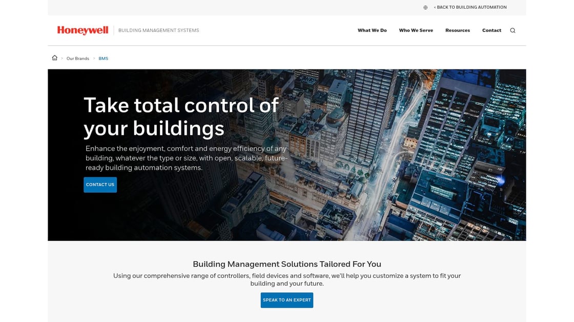 Honeywell Building Management System interface