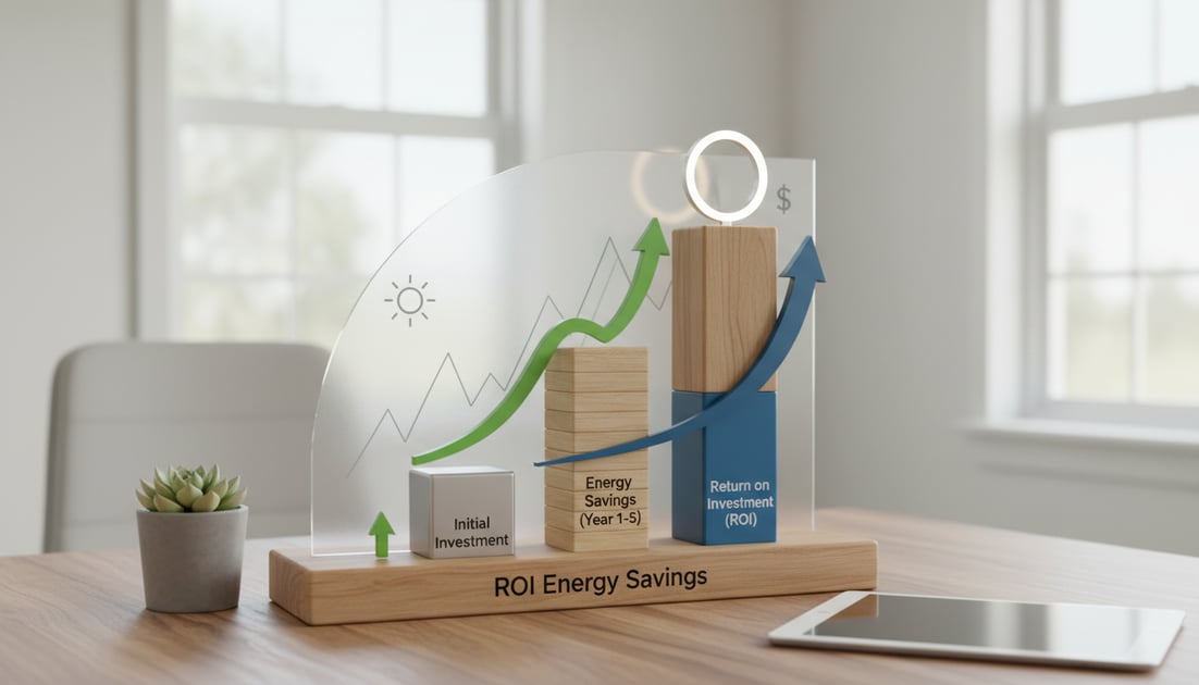 Chart showing ROI energy savings chart