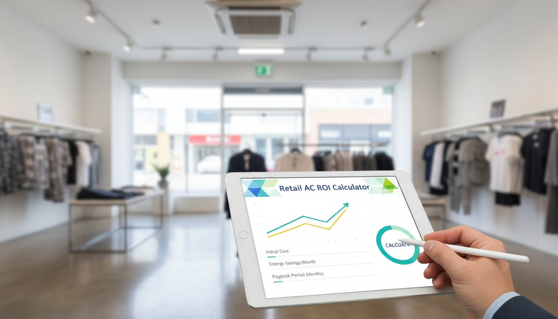 Infographic showing retail AC ROI calculator