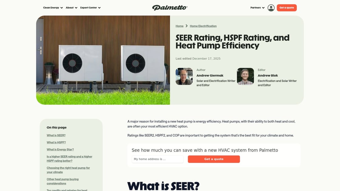 Heat Pump Efficiency Ratings