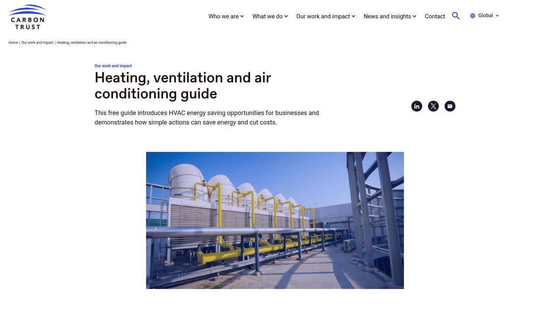 Carbon Trust HVAC efficiency guidance